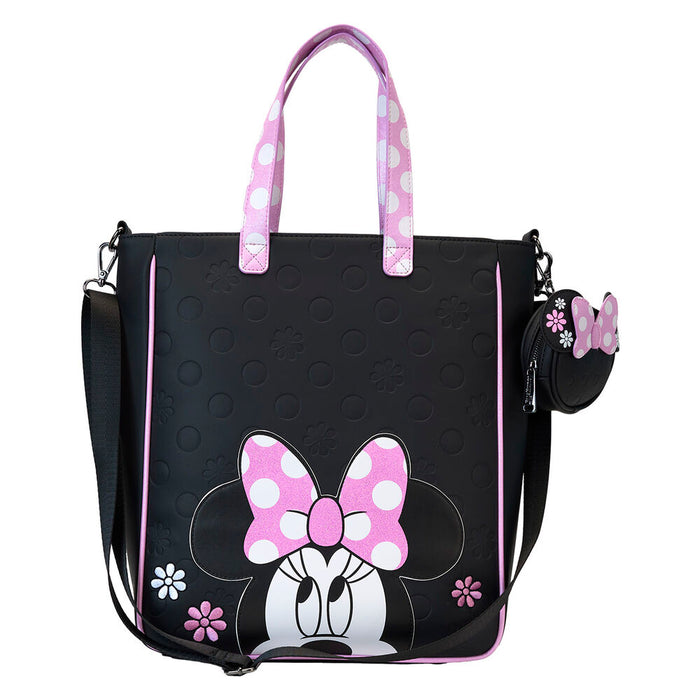 Loungefly Disney Minnie Floral Rock the Dots tote bag with coin bag-1