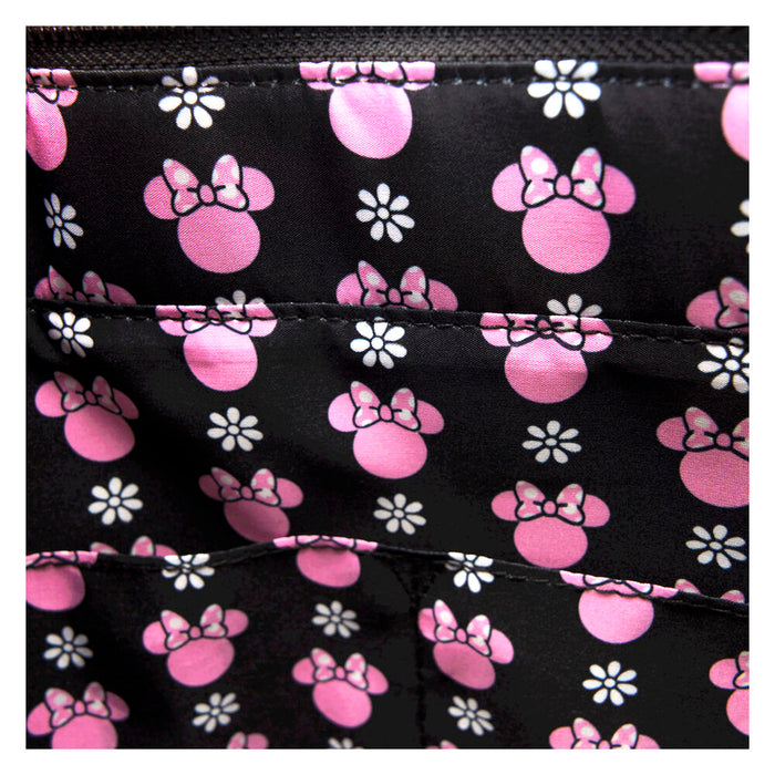 Loungefly Disney Minnie Floral Rock the Dots tote bag with coin bag-7