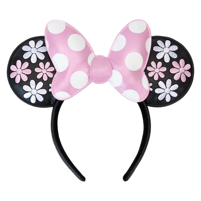 Loungefly Disney Minnie Floral Rock the Dots ear headband-1