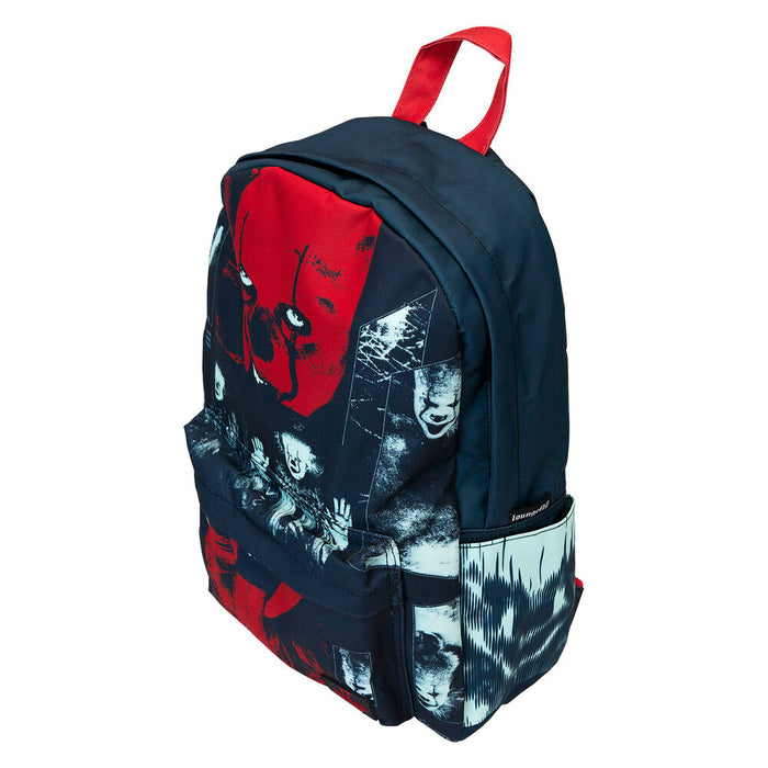 Loungefly IT Pennywise I Heart nylon backpack 44cm-4
