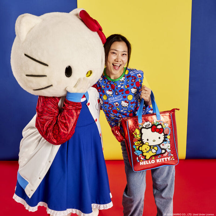 Loungefly Hello Kitty 50th Anniversary tote bag with coin bag-5