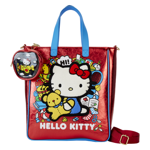 Loungefly Hello Kitty 50th Anniversary tote bag with coin bag-0