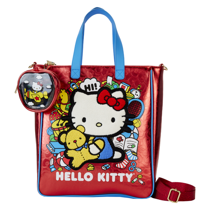 Loungefly Hello Kitty 50th Anniversary tote bag with coin bag-0