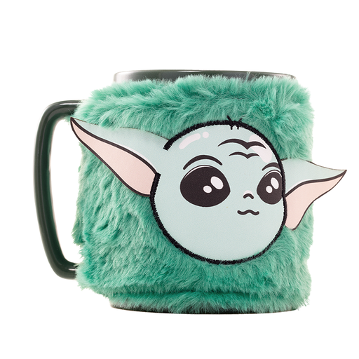 Star Wars Mandalorian Grogu Mug with teddy bear cover 440ml-1