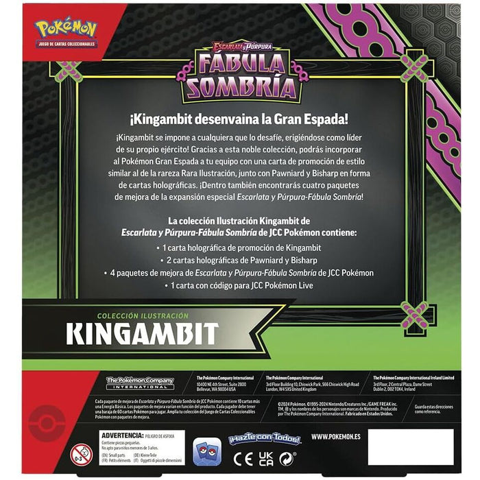 Spanish Pokemon Fabula Sombria Kingambit collectible card game box-2