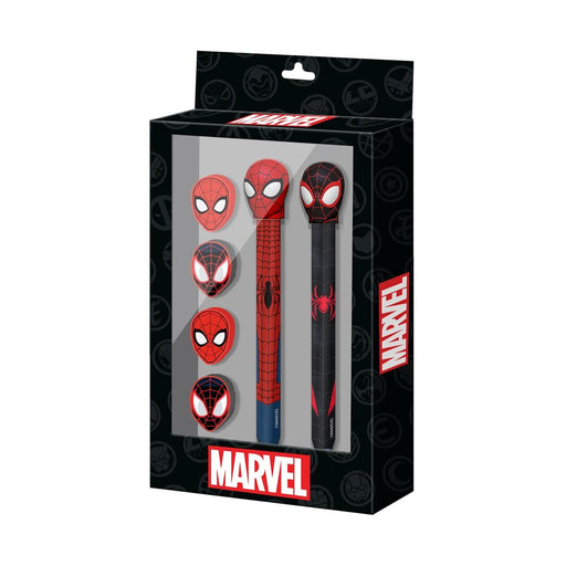 Marvel Spiderman Pen + Pencil + 4 erasers pack-1