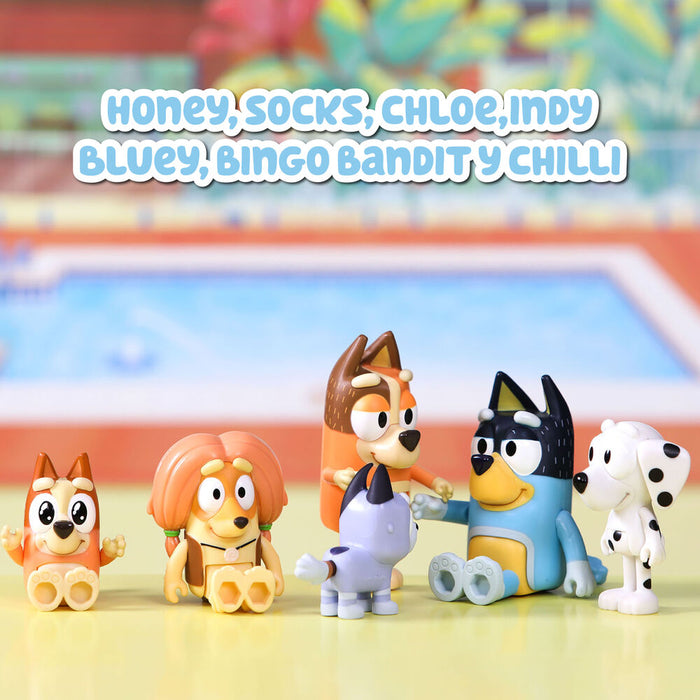 Bluey pack 8 figures-8