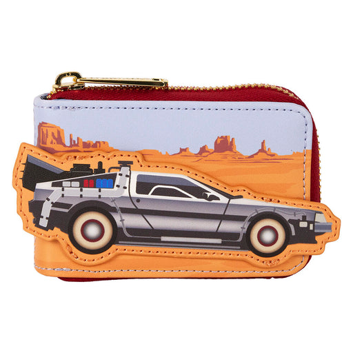Loungefly Back to the Future 40th Anniversary Delorean Accordion card holder-0
