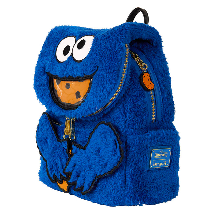 Loungefly Sesame Street Cookie Monster Plush backpack + purse-3