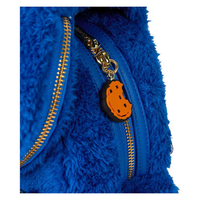 Loungefly Sesame Street Cookie Monster Plush backpack + purse-7