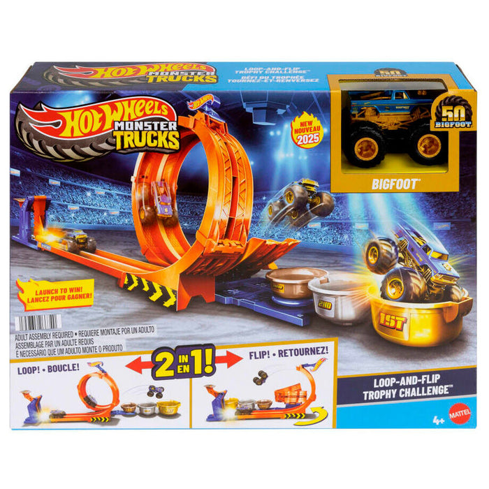 Hot Wheels Monster Trucks Loop and Flip Trophy Challenge-1