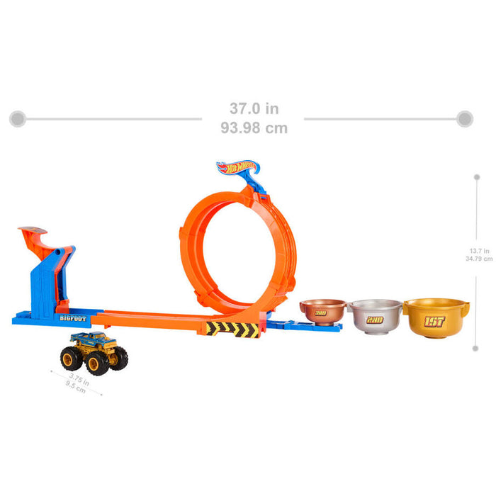Hot Wheels Monster Trucks Loop and Flip Trophy Challenge-5
