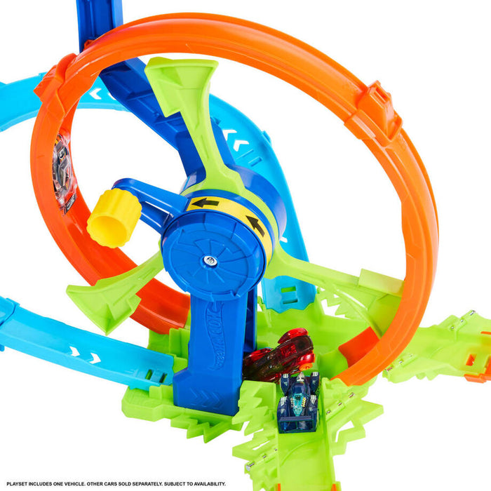 Hot Wheels Stunt Tracks Rapid Launch &#38; Loop-6
