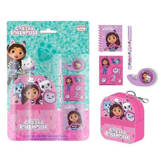 Gabbys Doll House Stationery mini backpack set-1