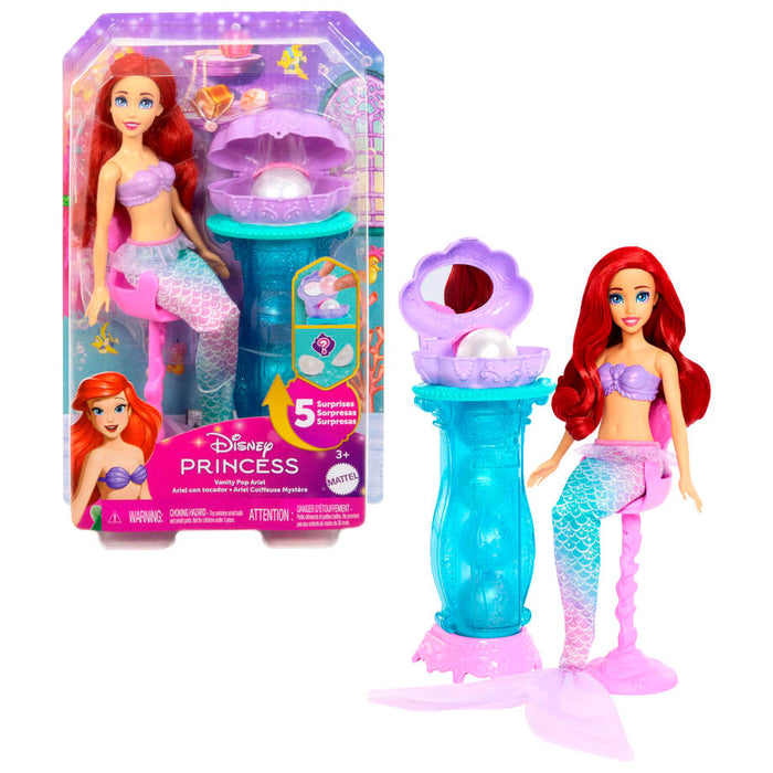 Disney Princess The Little Mermaid Ariel doll with dressing table-0