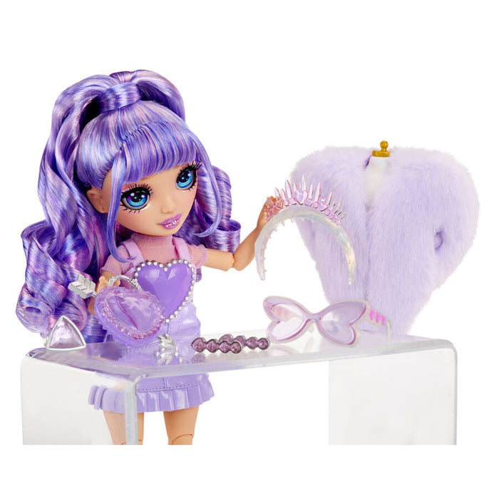Rainbow High Crystal Fashion Violet doll-5