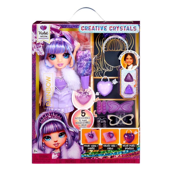 Rainbow High Crystal Fashion Violet doll-1