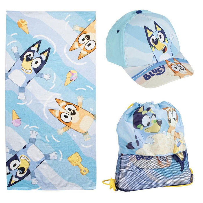 Bluey set towel + bag + cap-1