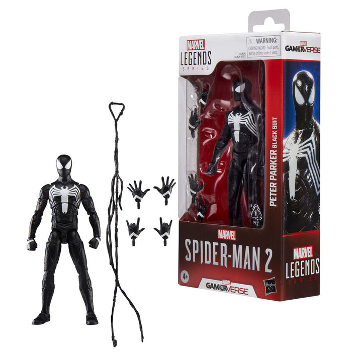 Marvel Legends Spider-Man 2 Peter Parker Black Suit figure 15cm-5