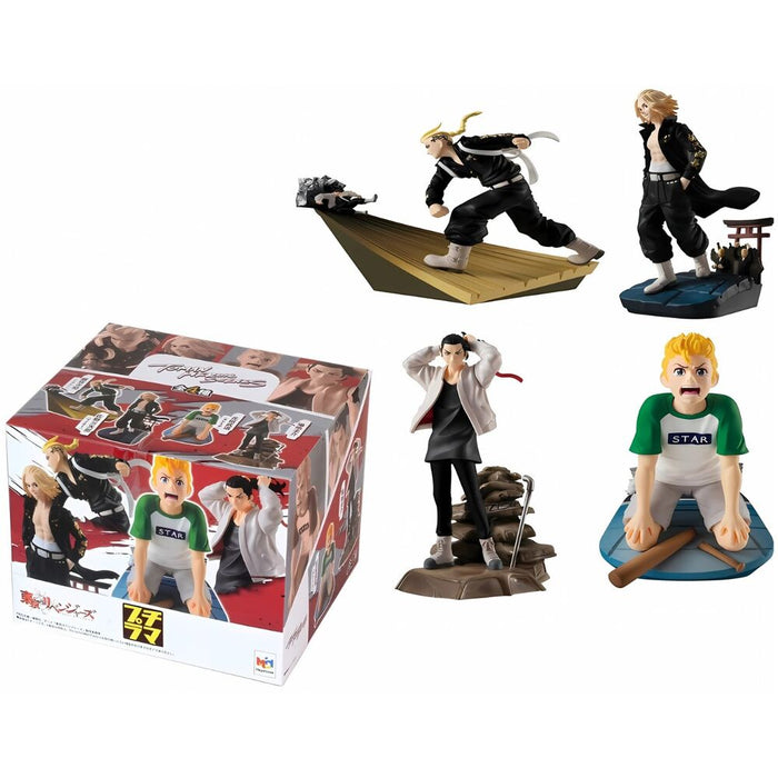 Toman Heroic Scenes Tokyo Revengers Series Petitrama pack 4 figures 8cm-6