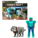 Minecraft The Movie Steve & Wolf set 2 figures-1