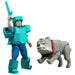 Minecraft The Movie Steve & Wolf set 2 figures-2