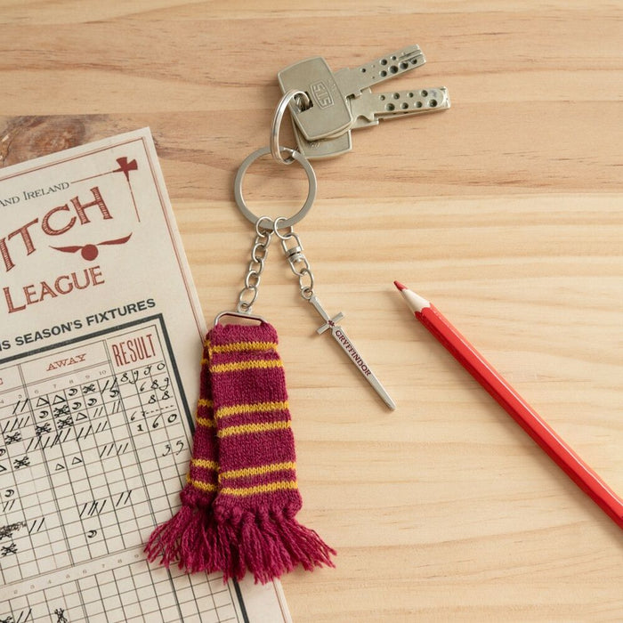 Harry Potter Griffindor scarf keychain-3