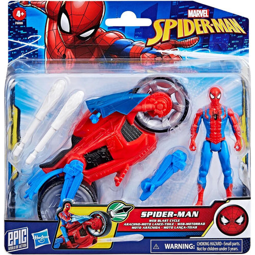 Marvel Spider-Man Epic World of Action Arachnid Motorbike + Spiderman figure-1