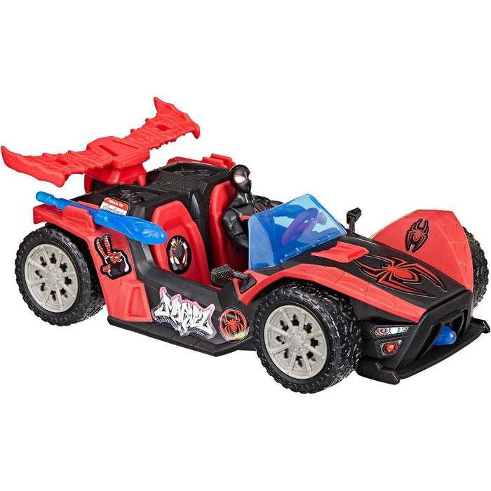 Marvel Spider-Man Venom Versus Launcher car + Miles Morales figure-4