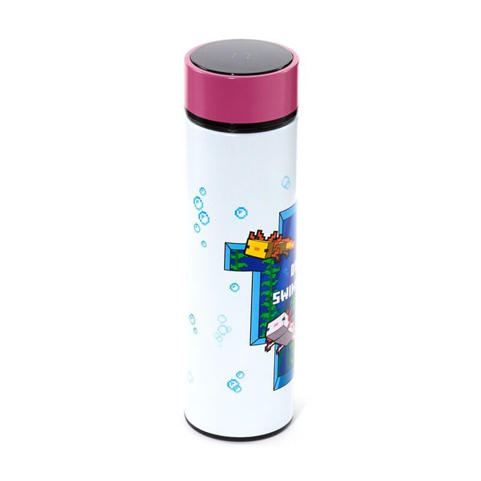 Minecraft Axolotl thermos stainless steel bottle thermometer 450ml-3