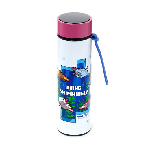 Minecraft Axolotl thermos stainless steel bottle thermometer 450ml-0