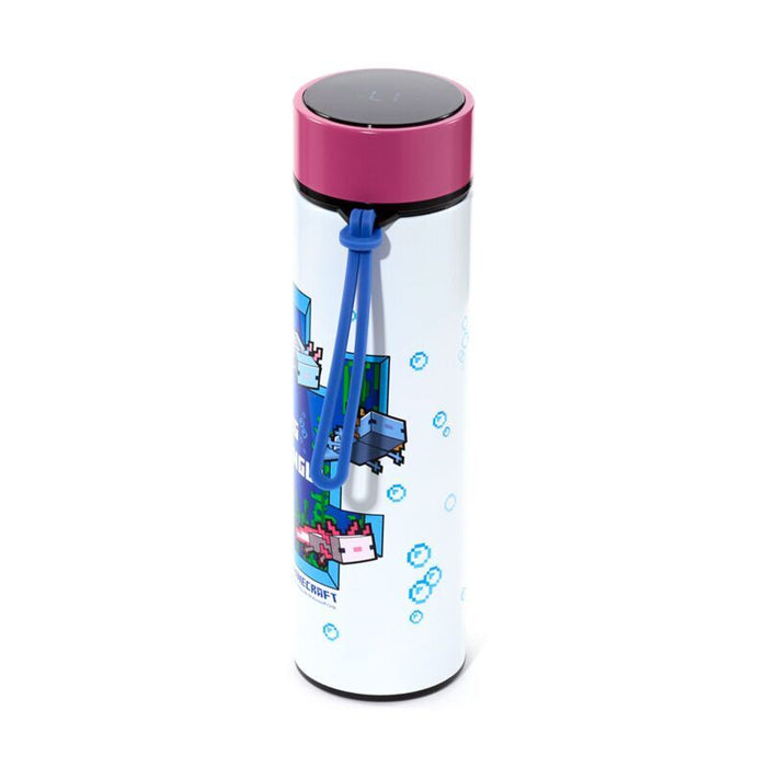 Minecraft Axolotl thermos stainless steel bottle thermometer 450ml-5
