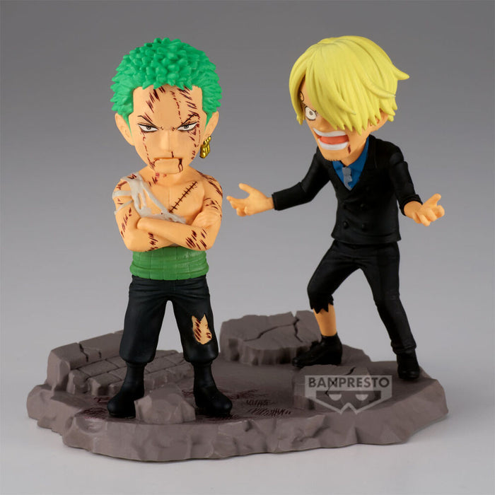 One Piece Roronoa Zoro & Sanji figure. 8cm-2