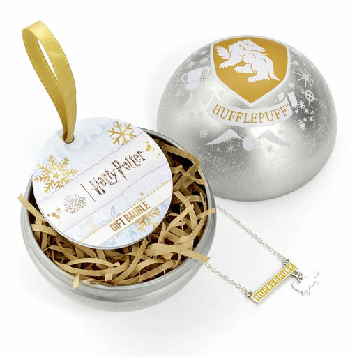 Harry Potter Hufflepuff Necklace + Christmas ball-1