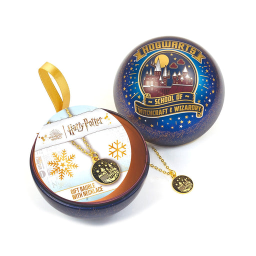 Harry Potter Hogwarts Castle Necklace + Christmas ball-1