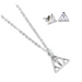 Harry Potter Deathly Hallows necklace and earrings set-2