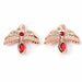 Harry Potter Fawkes Rose earrings-2