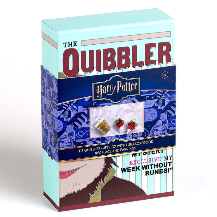 Harry Potter Luna Lovegoods Quibbler earrings + necklace-2