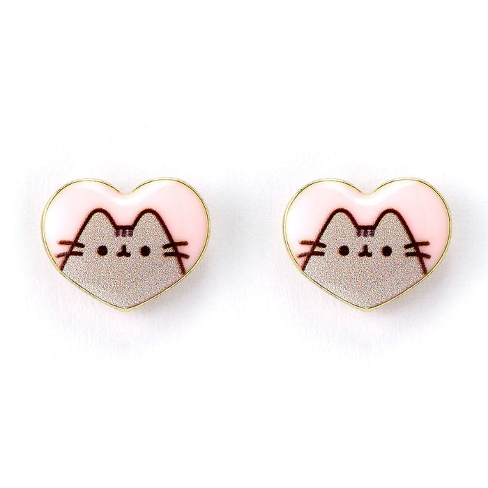 Pusheen Heart earrings-1