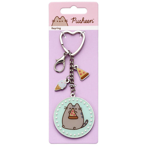 Pusheen Pizza keychain-1