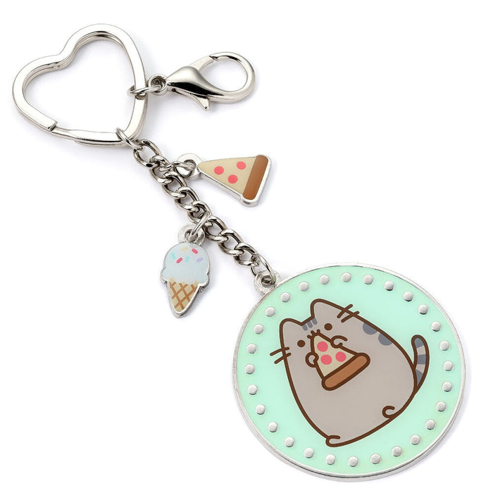 Pusheen Pizza keychain-2