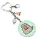 Pusheen Pizza keychain-2
