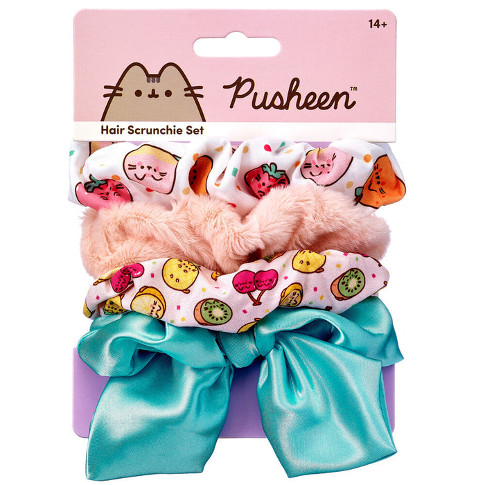 Pusheen Set 4 hair scrunchies-2
