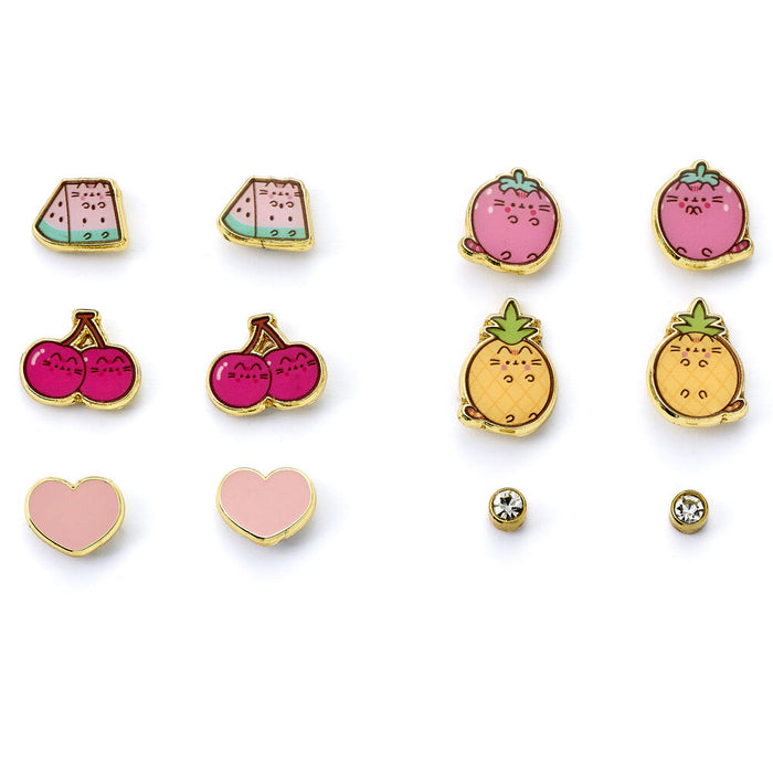 Pusheen Set 6 pairs of earrings-2