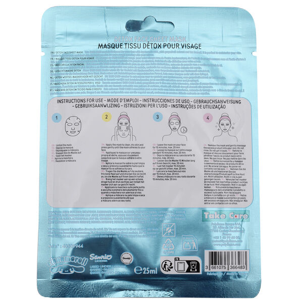 Hello Kitty Cinnamoroll detox facial mask-2