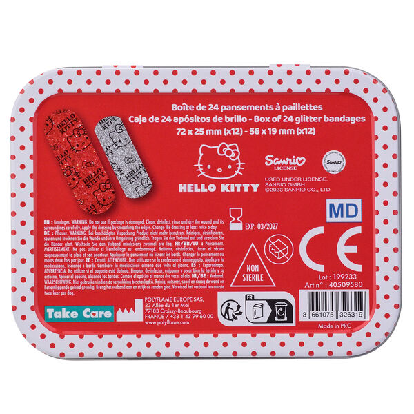 Hello Kitty metal band-aid box-3