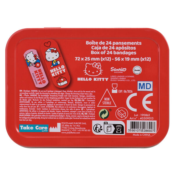 Hello Kitty metal band-aid box-4