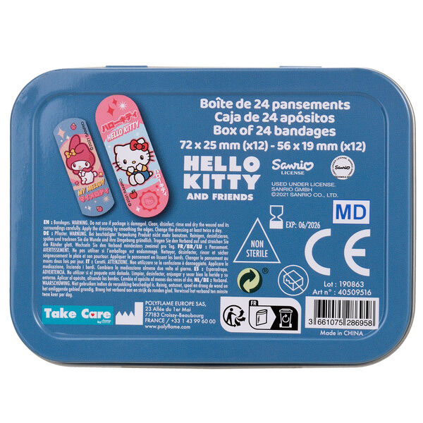 Hello Kitty & Friends metal band-aid box-4