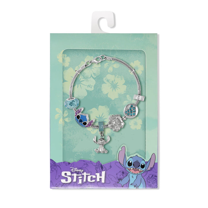 Disney Stitch charm bracelet silver-2
