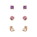 Disney The Little Mermaid Set 3 pairs of earrings-1